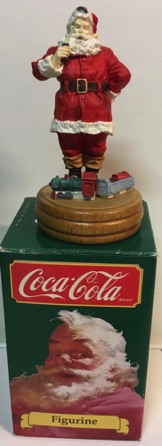 4418-1 € 27,50 coca cola beeldje kerstman met glas ca 12 cm